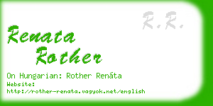 renata rother business card